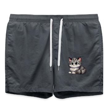 Bébé chat des forêts norvégiennes - Short de bain - charbon - Devant - AI Model Male 185 light (185cm)
