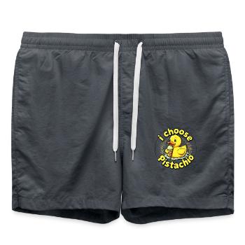 i choose pistachio duck - Badeshorts - Anthrazit - Vorne - AI Model Male 185 light (185cm)