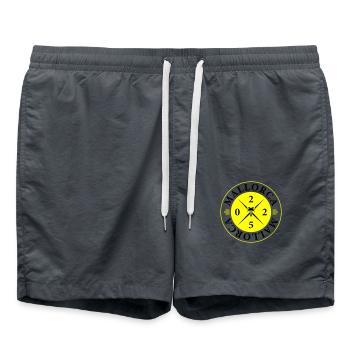 Mallorca 2025 Holidays - Swim Trunks - anthracite - Front - AI Model Male 185 light (185cm)