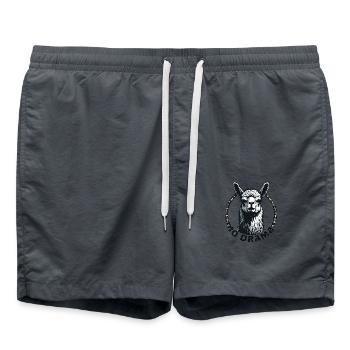 no drama lama - Badeshorts - Anthrazit - Vorne - AI Model Male 185 light (185cm)