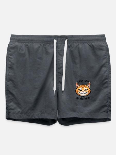 pew pew cat 094238 - Swim Trunks - anthracite