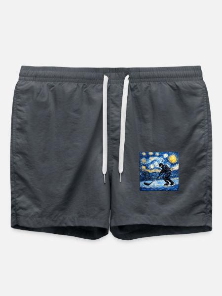 Eishockey Hockey Van Gogh - Badeshorts - Anthrazit