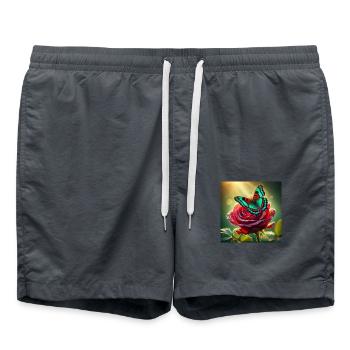 Rose III - Badeshorts - Anthrazit - Vorne - AI Model Male 185 light (185cm)