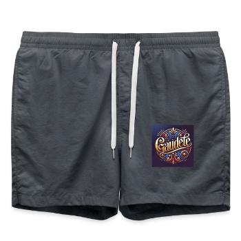 Crew d’amour « Gaudete » - Short de bain - charbon - Devant - AI Model Male 185 light (185cm)