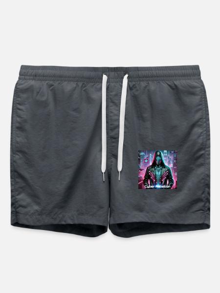 Cyber Rebellion - Black Ghost - Swim Trunks - anthracite