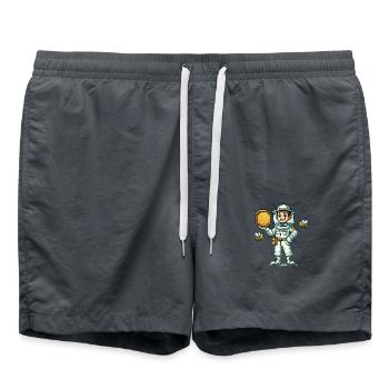 imker bienen - Badeshorts - Anthrazit - Vorne - AI Model Male 185 light (185cm)