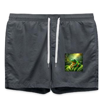 Kambo Frog - Badeshorts - Anthrazit - Vorne - AI Model Male 185 light (185cm)