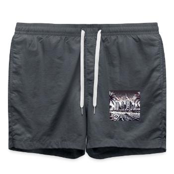 Frankfurt Fiction - Badeshorts - Anthrazit - Vorne - AI Model Male 185 light (185cm)