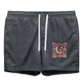 Cadeau du Ramadan Aïd Moubarak Islam Allah Musulman - Short de bain - charbon - Devant - AI Model Male 185 light (185cm)