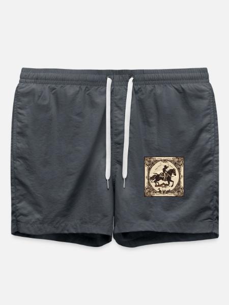 Cowboy Design 2 - Swim Trunks - anthracite