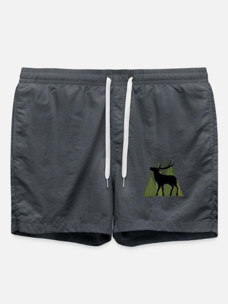 Hirsch - Badeshorts - Anthrazit