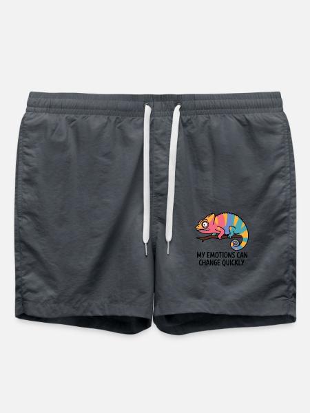 Colorful Chameleon Emotions - Swim Trunks - anthracite