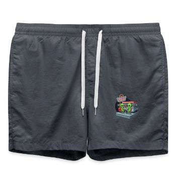 Space Date - Couple amoureux - Short de bain - charbon - Devant - AI Model Male 185 light (185cm)
