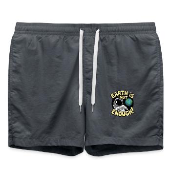 La Terre ne suffit pas - Short de bain - charbon - Devant - AI Model Male 185 light (185cm)