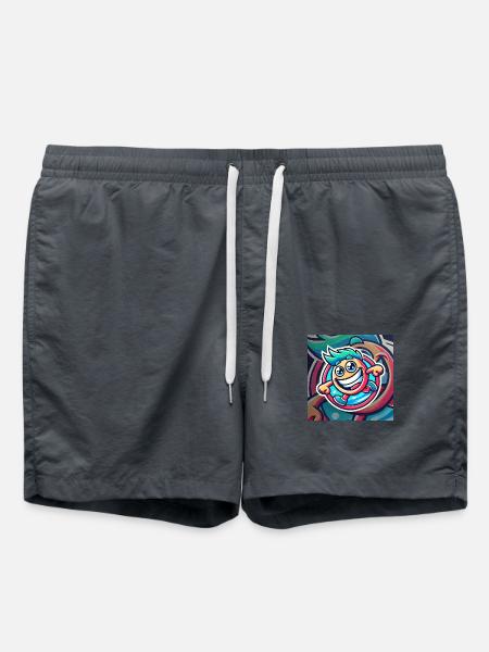 Happy Cartoon Atmosphere - Swim Trunks - anthracite