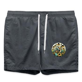 Spring Flowers Spring Fawn Nature Lovers - Swim Trunks - anthracite - Front - AI Model Male 185 light (185cm)
