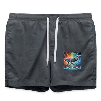 Whale power animal - Swim Trunks - anthracite - Front - AI Model Male 185 light (185cm)