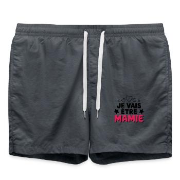 I'm going to be Granny - Swim Trunks - anthracite - Front - AI Model Male 185 light (185cm)
