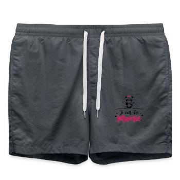 JE vais être mamie - Short de bain - charbon - Devant - AI Model Male 185 light (185cm)