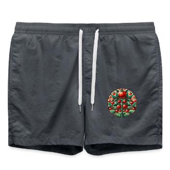 Tomate Farmer Tomates Art - Short de bain - charbon - Devant - AI Model Male 185 light (185cm)