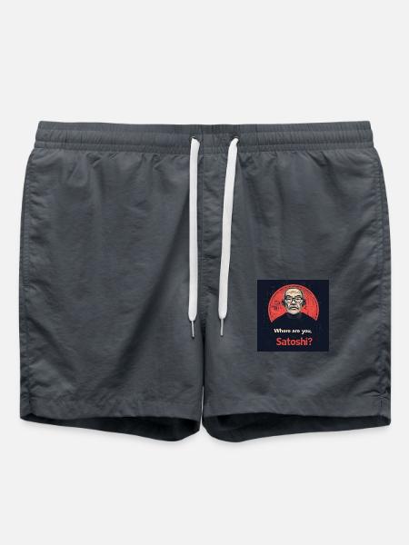 Bitcoin Satoshi Nagamoto - Swim Trunks - anthracite