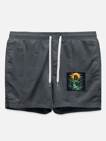 Bitcoin - Badeshorts - Anthrazit