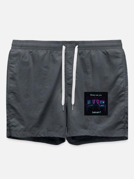 Bitcoin - Badeshorts - Anthrazit
