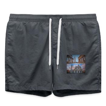 Villes italiennes - Short de bain - charbon - Devant - AI Model Male 185 light (185cm)