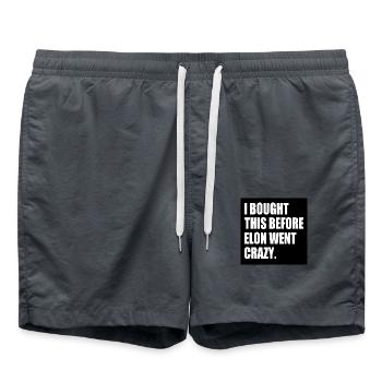 i bought this before elon went crazy - Badeshorts - Anthrazit - Vorne - AI Model Male 185 light (185cm)
