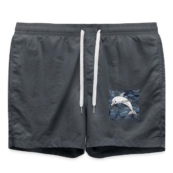 Dolphin - Swim Trunks - anthracite - Front - AI Model Male 185 light (185cm)