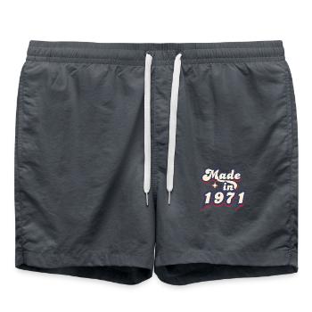 Made in 1971 retro - Short de bain - charbon - Devant - AI Model Male 185 light (185cm)