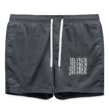 Sulawesi Indonesia - Swim Trunks - anthracite - Front - AI Model Male 185 light (185cm)