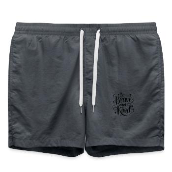 courageux et amical - Short de bain - charbon - Devant - AI Model Male 185 light (185cm)