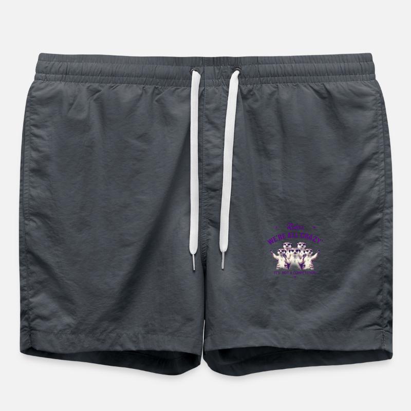 We Are All Crazy Relax - Swim Trunks - anthracite