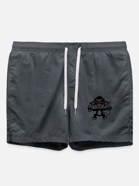 Party Monkey - Swim Trunks - anthracite