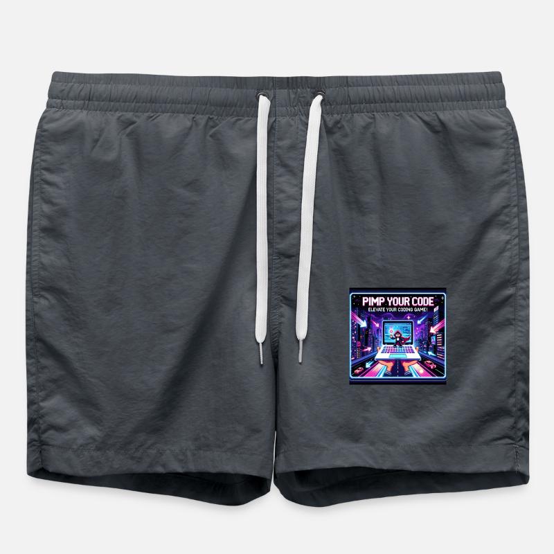 PimpYourCode - Short de bain - charbon