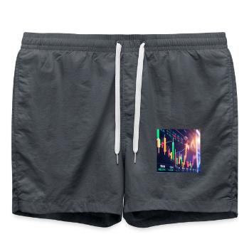 Cours - Short de bain - charbon - Devant - AI Model Male 185 light (185cm)