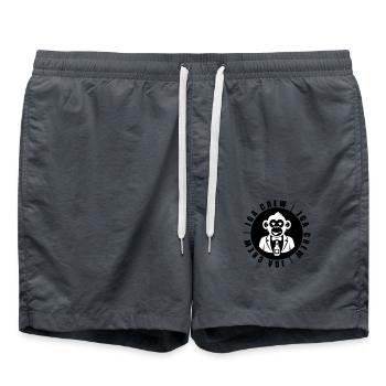 JGA Crew Affe - Badeshorts - Anthrazit - Vorne - AI Model Male 185 light (185cm)