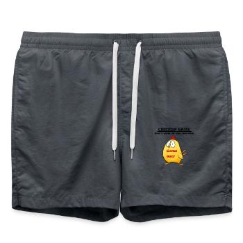 Chicken game - Badeshorts - Anthrazit - Vorne - AI Model Male 185 light (185cm)