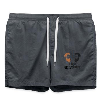 Beaderd Ghost Hunters blk - Swim Trunks - anthracite - Front - AI Model Male 185 light (185cm)