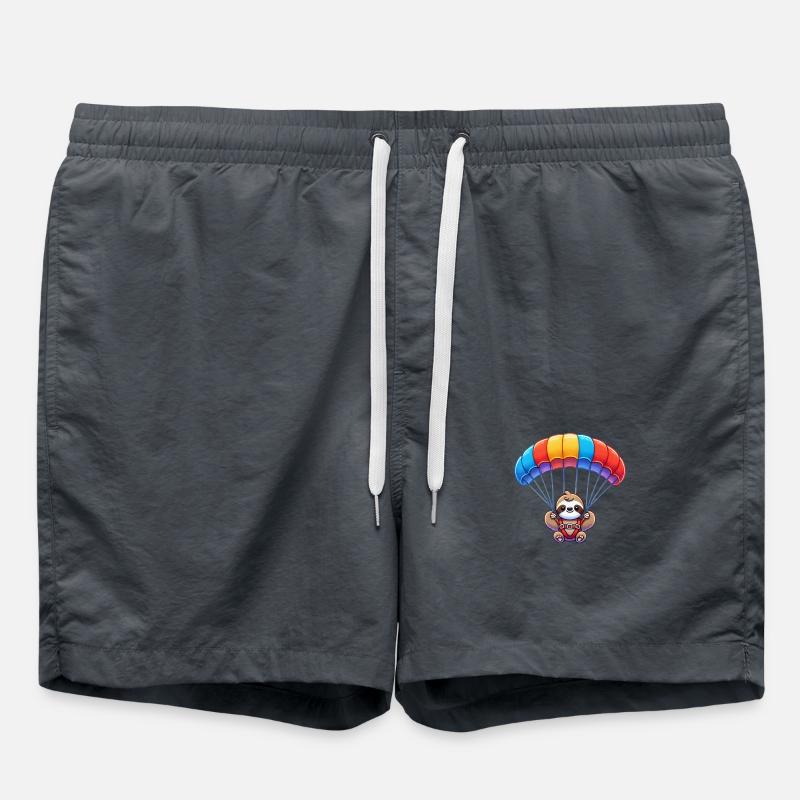 faultier fallschirm - Badeshorts - Anthrazit