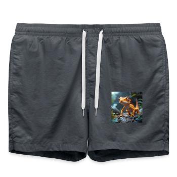 Gekkonius - Badeshorts - Anthrazit - Vorne - AI Model Male 185 light (185cm)