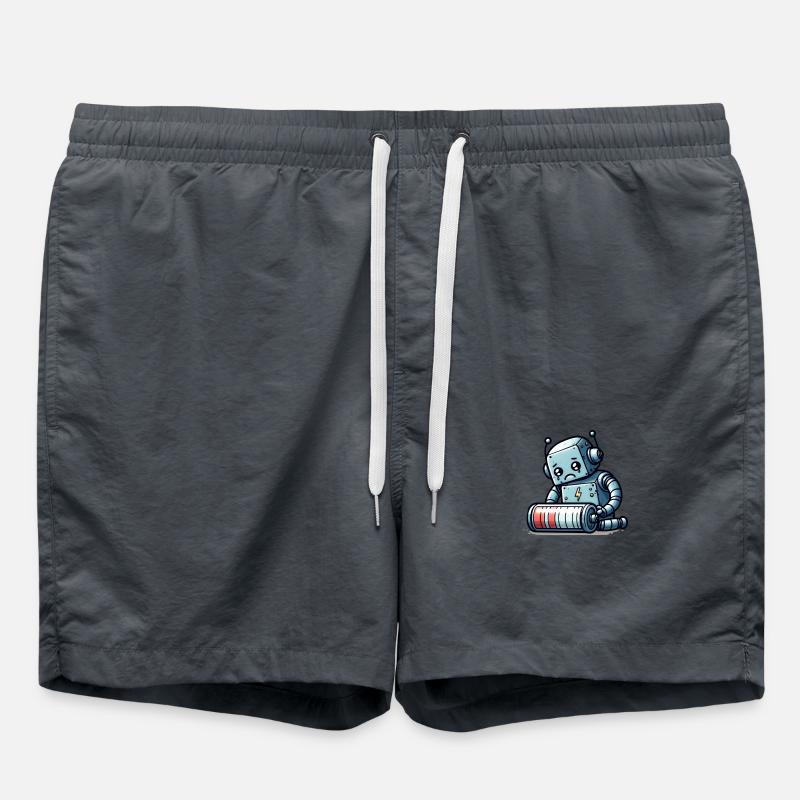 Robot Weak Battery Robo-Problems - Swim Trunks - anthracite