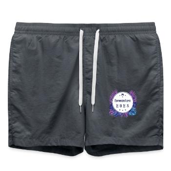 Formentera 2025 - Badeshorts - Anthrazit - Vorne - AI Model Male 185 light (185cm)