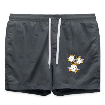 3 Ducks Angel Friends Halo Holy Team - Swim Trunks - anthracite - Front - AI Model Male 185 light (185cm)