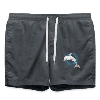 Dolphin - Swim Trunks - anthracite - Front - AI Model Male 185 light (185cm)