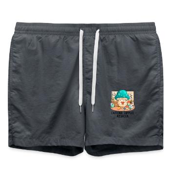 Champignon de soutien émotionnel Champignon de thérapie mignon - Short de bain - charbon - Devant - AI Model Male 185 light (185cm)