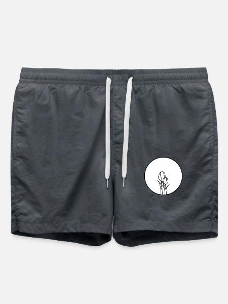 Einfach Tulpen - Badeshorts - Anthrazit