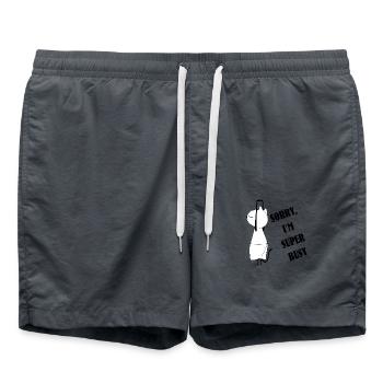 Nekochan Antonio Super occupé - Short de bain - charbon - Devant - AI Model Male 185 light (185cm)