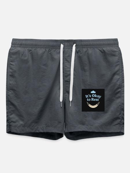 It’s Okay to Rest – Mental Health Shirt - Badeshorts - Anthrazit